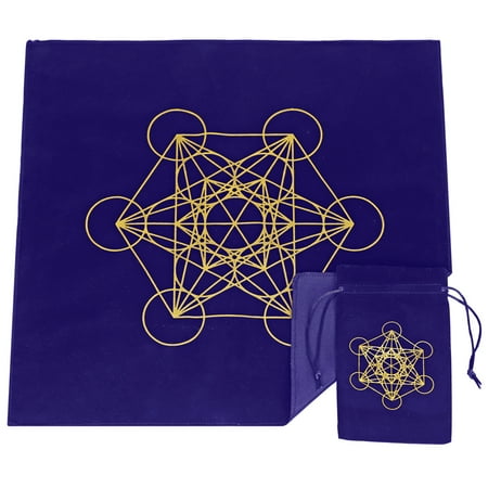 

Metatron Constellations Altar Cloth for w/ Bag Flower of Life Tarot Card Tablecl