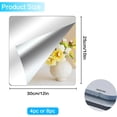 thumbnail image 2 of AmasSmile® Wall Mirror Full Length 12'' X 14'' X 4PCS Self Adhesive Acrylic Mirror Tiles Shatterproof 2MM Thick Mirror Stickers Gym Mirrors for Home Gym Door Mirror Make Up Mirror for Bedroom, 2 of 5