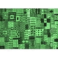 thumbnail image 1 of Ahgly Company Indoor Rectangle Abstract Emerald Green Contemporary Area Rugs, 3' x 5', 1 of 4
