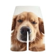 thumbnail image 4 of TEAJOPSUU Men's Printed Shorts Loose Fit Animal Printed Shorts with Elastic Drawstring Waist and Side Pockets K-Khaki, 4 of 6
