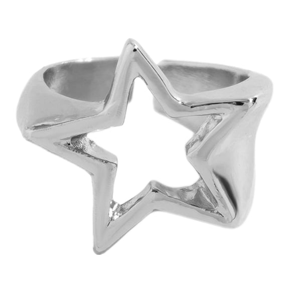 Fashionable Geometric Star Adjustable Finger Rings Jewelry Vintage Aesthetics Accessories Party Rings Jewelry Charm