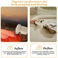 thumbnail image 5 of Beige Portable Electric Inflator Deflator Pump for Air Mattresses Boats and Camping Gear with USB Charging, 5 of 6