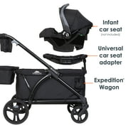 Baby Trend Expedition 2-in-1 Stroller Wagon Plus, Ultra Black