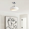 thumbnail image 2 of Arturesthome Ceiling Light Fixture Glass Lampshade Pendant Light with Brass Cover Amber Glass Hanging Lamp Vintage Yellow Glass Semi Flush Mount Ceiling Light for Princess Room Cloakroom, 2 of 13