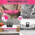 thumbnail image 4 of Ice Cube Tray With Lid - 3 Pack 2 Tbsp Trays For Freezer  Stackable Easy Release Large Molds Chocolate Iced Coffee & Juice (10-heart Rose Red), 4 of 7