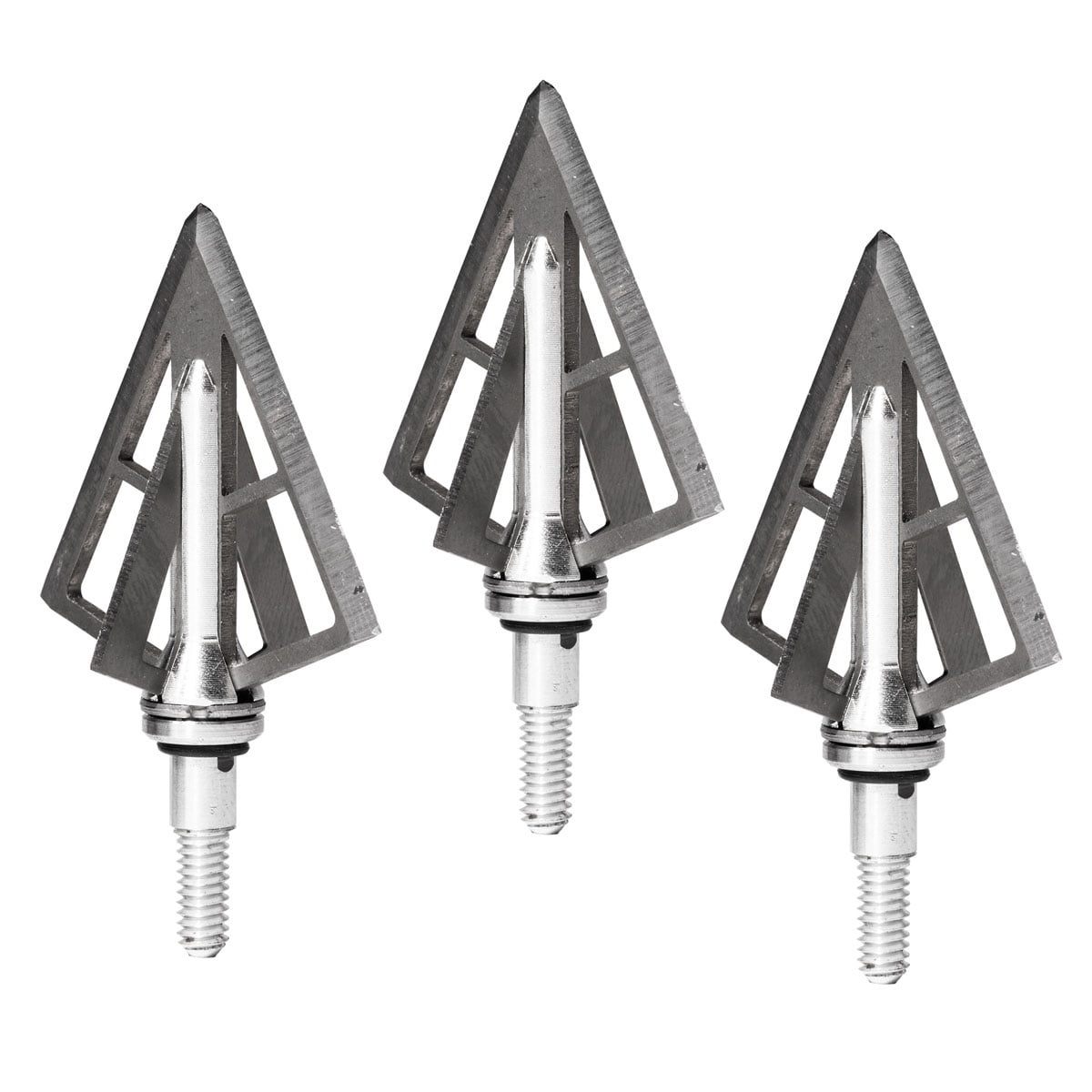 (Pack of 3) RAZORSeries #252 Fixed Blade Broadheads by Swhacker, 4-Blade 100 Grain 1.5" Cut