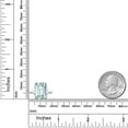 thumbnail image 4 of Gem Stone King 925 Sterling Silver Sky Blue Simulated Aquamarine Ring for Women (6.64 Cttw, Emerald Cut 14X10MM, Gemstone Birthstone, Available in Size 5, 6, 7, 8, 9), 4 of 5