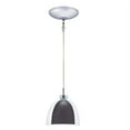 thumbnail image 2 of Jesco Lighting KIT-QAP215-GMWH-A 1-Light 8.4 Ft. H Satin Nickel Low Voltage Pendant Kit- Gun Metal Exterior and White interior, 2 of 2