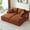 Orange, variant on GNIXUU 70.9" Oversized Double Chaises Lounge, Indoor Boneless Sofa, Corduroy Loveseat with Cupholders & Storage Pockets, Comfy Sectional Cloud Couch Sleeper Sofas Bed for Living Room,Orange