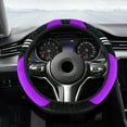 thumbnail image 5 of Universal Car Steering Wheel Cover Stretch, Soft Polyester Material, Breathable Embossed Design, Easy Installation, Compatible with Most Vehicles, 5 of 6