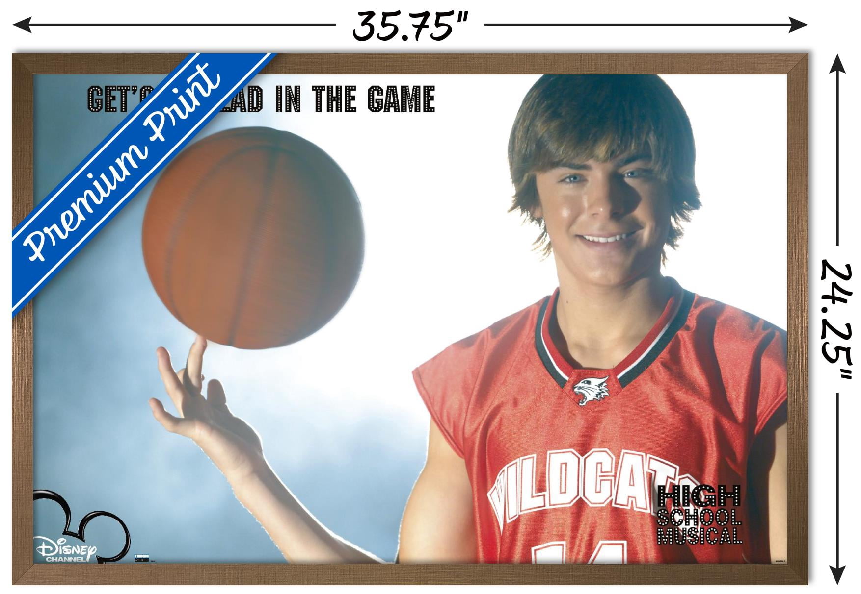 High School Musical - Troy - Game Wall Poster, 22.375" x 34" Framed