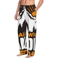 thumbnail image 3 of Kdxio Not All Who Wander Are Lost4 Print Men's Sleep Pajama Pant Lounge Pants with Pockets, 3 of 8