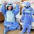 thumbnail image 3 of Totoro-Pijama de franela con dibujos de unicornio y Panda para mujer, ropa de dormir de una pieza, Mono para niños, 3 of 4