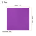thumbnail image 2 of Unique Bargains 8x8" Mouse Pad, 2 Pack Dual Side Soft Smooth Desk Pad Writing Mat, Purple, 2 of 6
