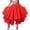 Red, variant on Skirts for Women Mid Length Flowy Chiffon Three Tiered High Slit Belly Dance Wrap Skirt Rolled Hem Carnival Performance Skirt