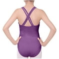 thumbnail image 4 of KyCheLot Girls Leotard Summer Crisscross Back Sleeveless Comfy Quick Dry V Neck Dance Bodysuit 3-14 Years, 4 of 6