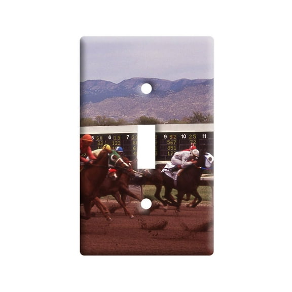Horse Race Racing Light Switch Plate Cover