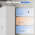 thumbnail image 6 of SOLAURA Metal Storage Office Cabinets with Locking Doors and Adjustable Shelves, 71 inch Tall Steel Storage Cabinet for Office, Home (White), 6 of 7