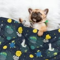 thumbnail image 3 of Yiaed Space and Animals Print Dog Blankets-Cat Blanket Washable for Couch Protection,Puppy Blanket, Soft Plush Reversible Throw Furniture Protector-Large, 3 of 8