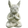thumbnail image 1 of Estatua de resina para perro, meditación, Pose de Yoga, adornos, oración impermeable, escultura de Bulldog Francés Zen, artesanía, estatuilla de decoración de jardín, 1 of 5