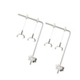 thumbnail image 2 of Milaget Fish Tank Lamp Holder Lamp Support Fish Tank Accessory Aquarium Lamp Bracket with 4 Clips, 2 of 9