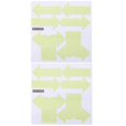 thumbnail image 3 of Hemoton 2 Sheets Arrow Sticker Directional Arrow Sign Adhesive Floor Wall Decals, 3 of 4