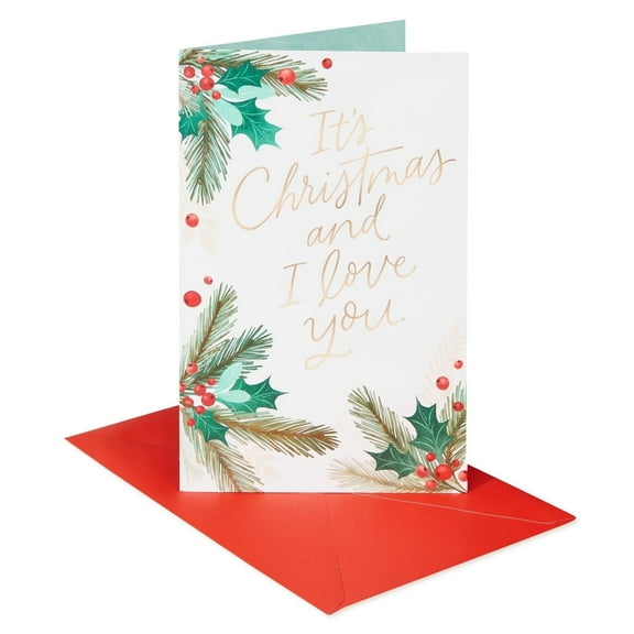 American Greetings Romantic Pop Up Christmas Card (As Simple As That)