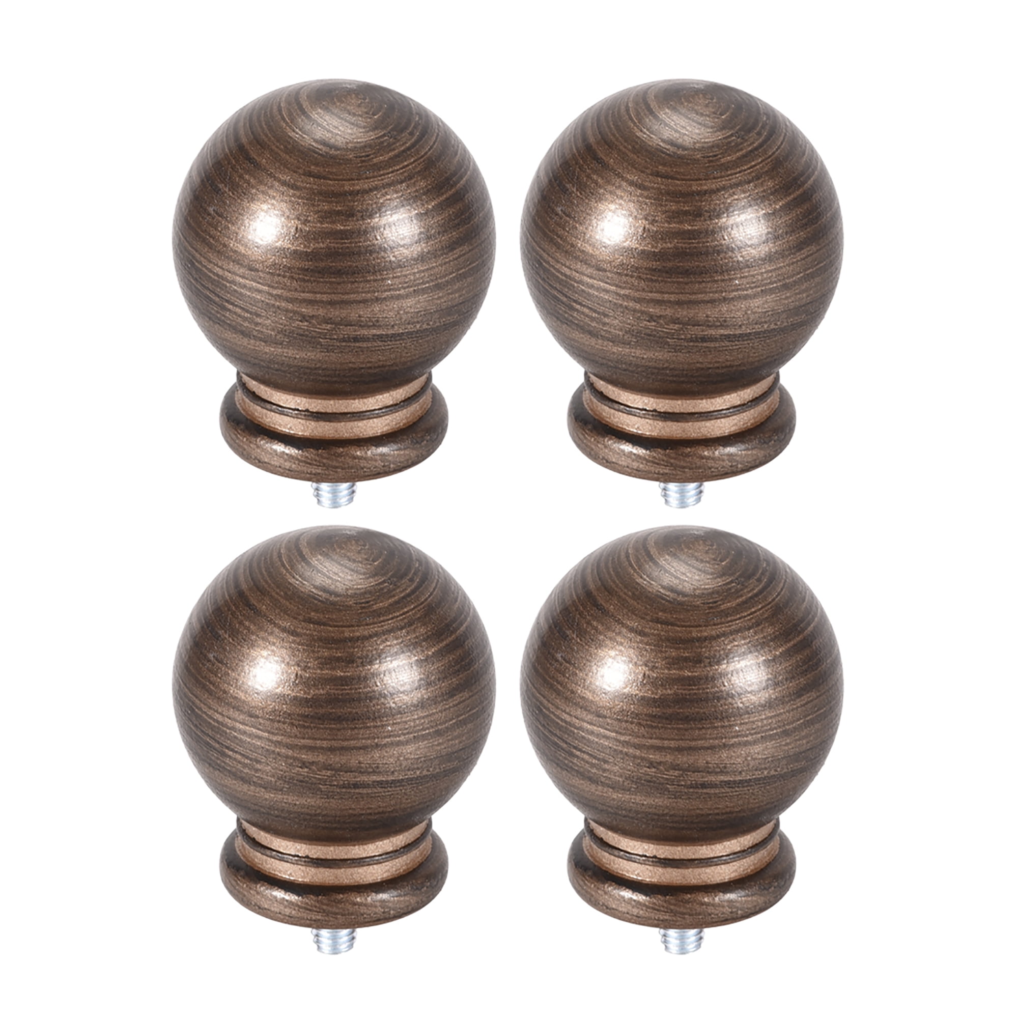 Curtain Rod Finials Plastic End,Fit For 15.8mm Diameter (Max.) Rod