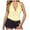 Yellow, variant on vigerkar Women Summer Sexy Lace Halter Tank Top Deep V Neck Dressy Sleeveless Backless Y2k Trendy Going Out Corset Crop Tee Purple, M