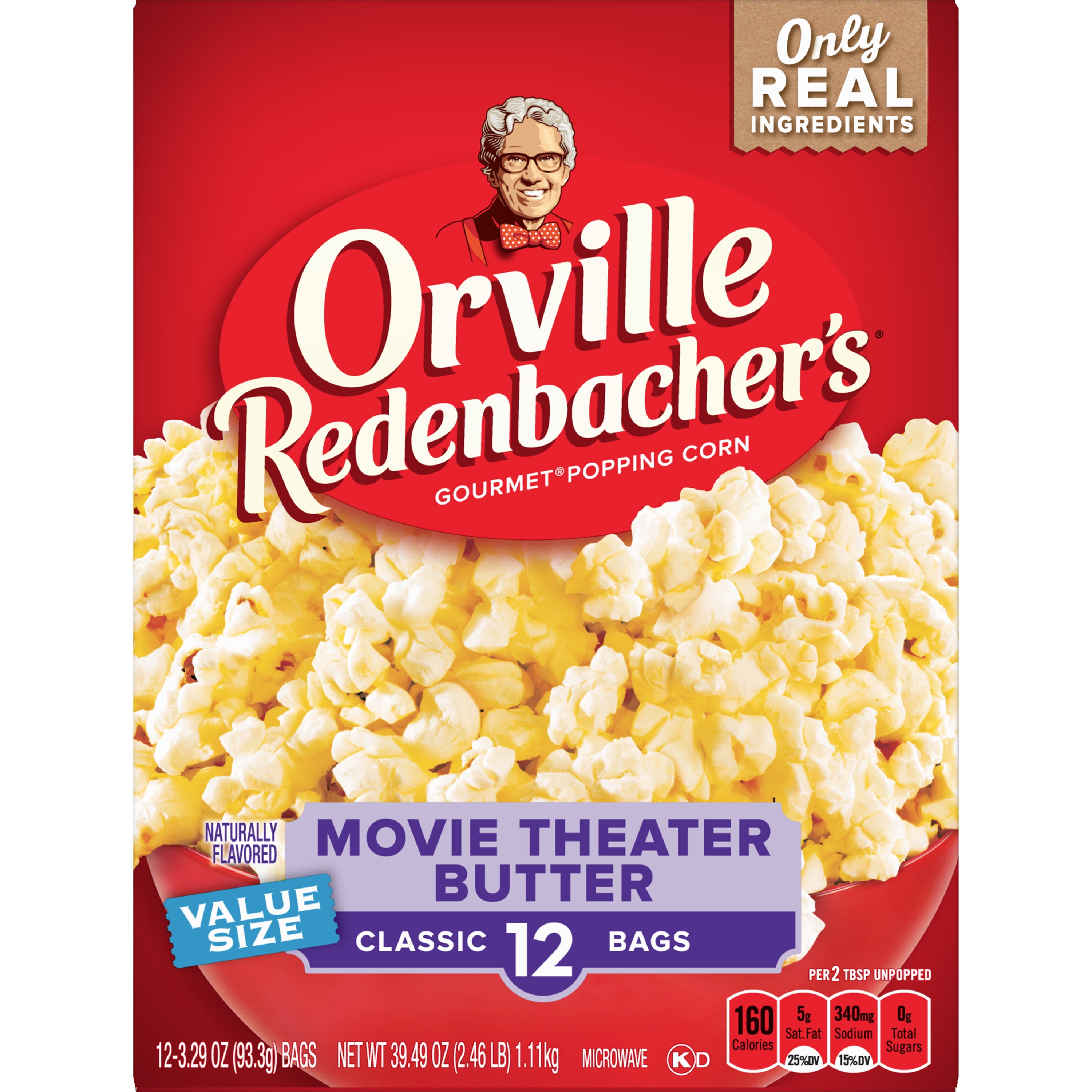 Orville Redenbacher S Movie Theater Butter Microwave Popcorn.