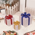 thumbnail image 3 of XGFHYJEH Christmas Gift Boxes Outdoor Decor, Christmas Gift Boxes Tree Decorations, Set of 3 Christmas Lighted Present Boxes, Light up Present Boxes Decoration Outside, 3 of 5