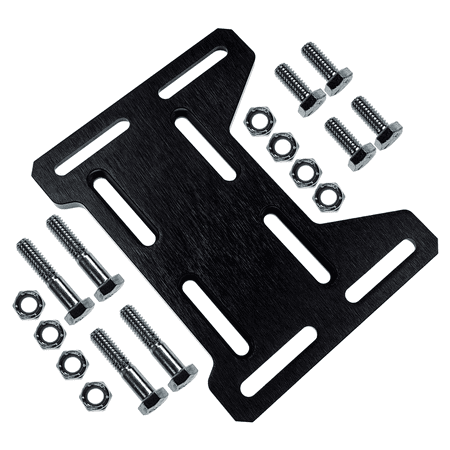 Adjustable Mini Bike Mounting Plate Adapter Bracket Motor Engine Adapter Plate | Fit for Mini Bike & Go Kart Coleman Baja Doodlebug Motovox Monster Small 4 Stroke Engine of Honda Tilloson Preditor 21