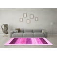 thumbnail image 3 of Ahgly Company Indoor Round Solid Pink Modern Area Rugs, 3' Round, 3 of 4