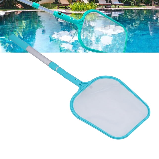 Skimmer de la Piscina, Estructura Fina de la Malla de la Piscina Red de Hojas de la Piscina Efectiva Con Poste Telescópico para la Limpieza de Piscinas