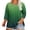#0341-Green, variant on Womens Plus Size Tops 3/4 Sleeve Round Neck Ombre Print Loose Blouse Casual Comfy Soft for Daily Home