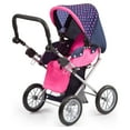 thumbnail image 2 of Bayer Dolls- Baby Doll City Star Pram in Polka Dots for Dolls/Stuffed Animals up to 18", 2 of 7