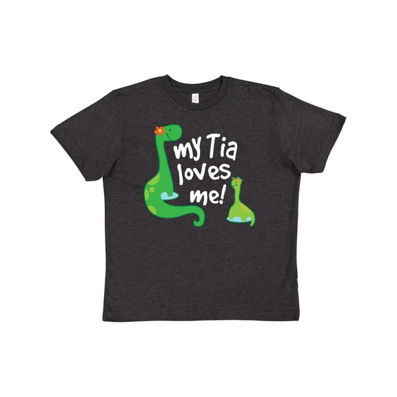 Inktastic My Tia Loves Me Nephew Youth T-Shirt