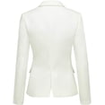 thumbnail image 5 of luvamia Womens Business Casual Blazer Work Office Coats Pocket Back Slit Jacket Suit, Size S-2XL, 5 of 7