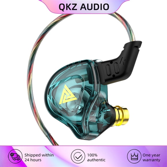 Wired Earphone 60 Degree Silicone Ear Cap Fiber Computer Portable 60 Cable HiFi Earbud Music Listening Voice Calling Game Playing In-ear Headset Cyan