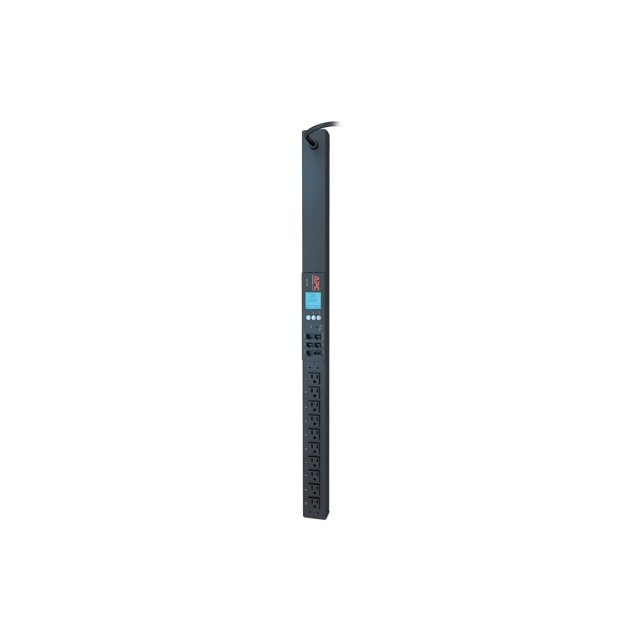 APC Metered Rack PDU 2G - Unité de distribution d'Alimentation (Montable en Rack) - AC 100/120 V - 1440 VA - Ethernet, RS-232, USB - Entrée : NEMA 5-15P - Connecteurs de Sortie : 10 - 0U - Noir - pour P/N : AR3106SP, SMX1000C, SMX1500RM2UC, SMX1500RM2UCNC, SMX750C, Smx
