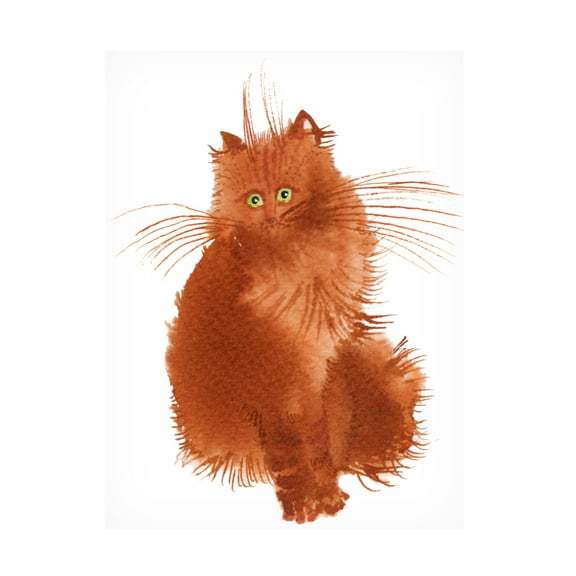 Elena Bolgova 'Red Kitten' Canvas Art