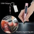 thumbnail image 4 of Mini amoladora eléctrica Taladro eléctrico inalámbrico DIY Pluma de grabado Máquina de grabado Eléctrica Pequeña Gr Oro rosa Negro, Oro rosa Negro, 4 of 5