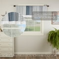 thumbnail image 6 of VHC Brands Sawyer Mill Blue Patchwork Farmhouse Kitchen Window Cotton Curtain Valance 19x60, 6 of 7