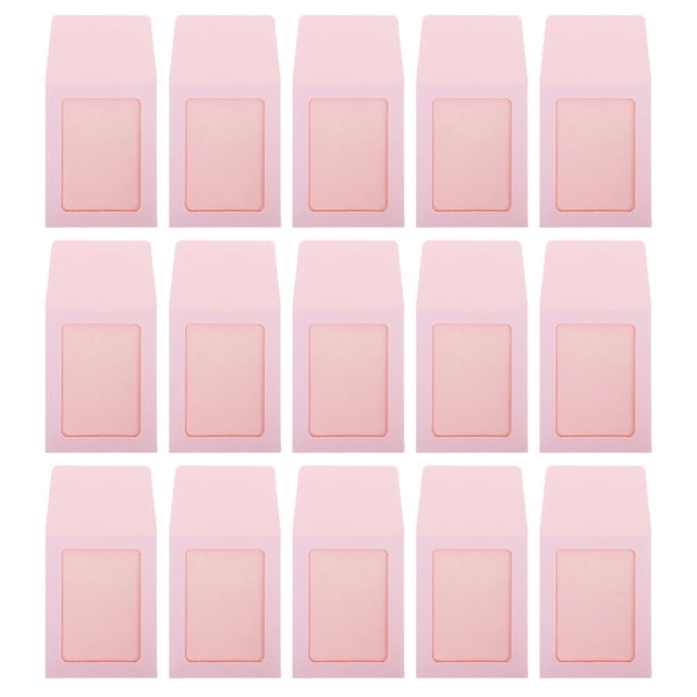 OULII Protège-Cartes 15 Pcs Petits Porte-Cartes Transparents pour Cartes à Collectionner avec Résistance aux Taches