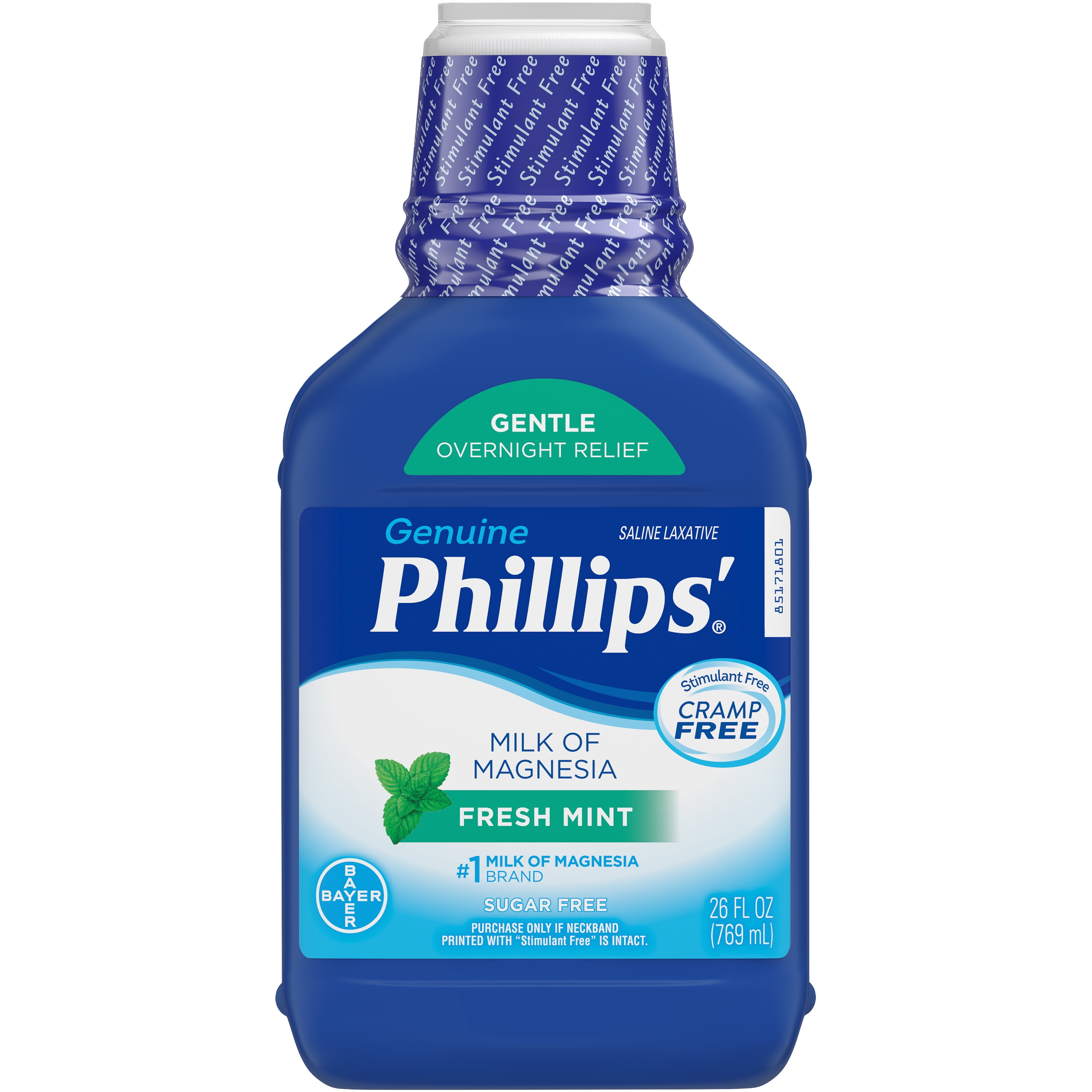 Phillips' Milk Of Magnesia Liquid Laxative, Fresh Mint, 26 Fl Oz 
