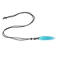 thumbnail image 1 of Collier Pendentif Lumineux Phosphorescent en Résine Forme Irrégulière Givrée, 1 of 7