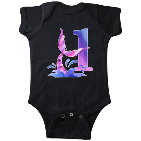

Inktastic 1st Birthday Mermaid Tail Gift Baby Boy or Baby Girl Bodysuit