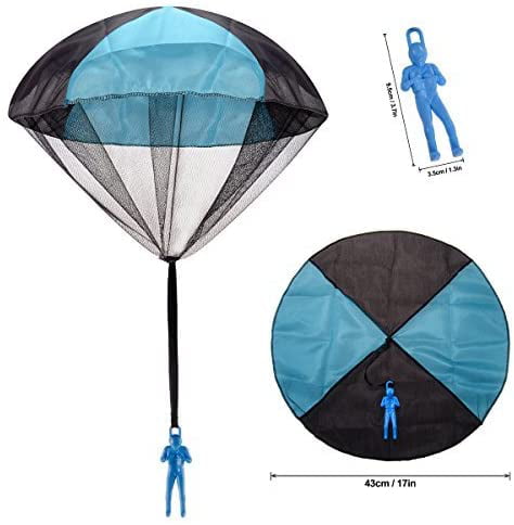 Monyus Parachute Toy 10 Pieces Childrens Flying Toys Tangle Free Throwing Hand Throw Parachute Army Man Toss It Up and Watching Landing Outdoor Toys for Kids Gifts 
