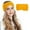 Yellow, variant on 1Pcs Women's Winter Warm Headband Fuzzy Fleece Lined Thick Knitted Ear Muffs Fashion Criss Cross Knotted Ear Warmers