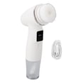 thumbnail image 1 of Cepillo de limpieza facial de mano IPX5, impermeable, automático, con espuma, eléctrico, exfoliante, masajeador, color blanco, 1 of 15